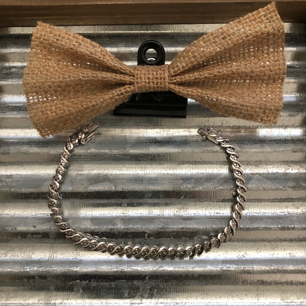 Real diamond tennis bracelet